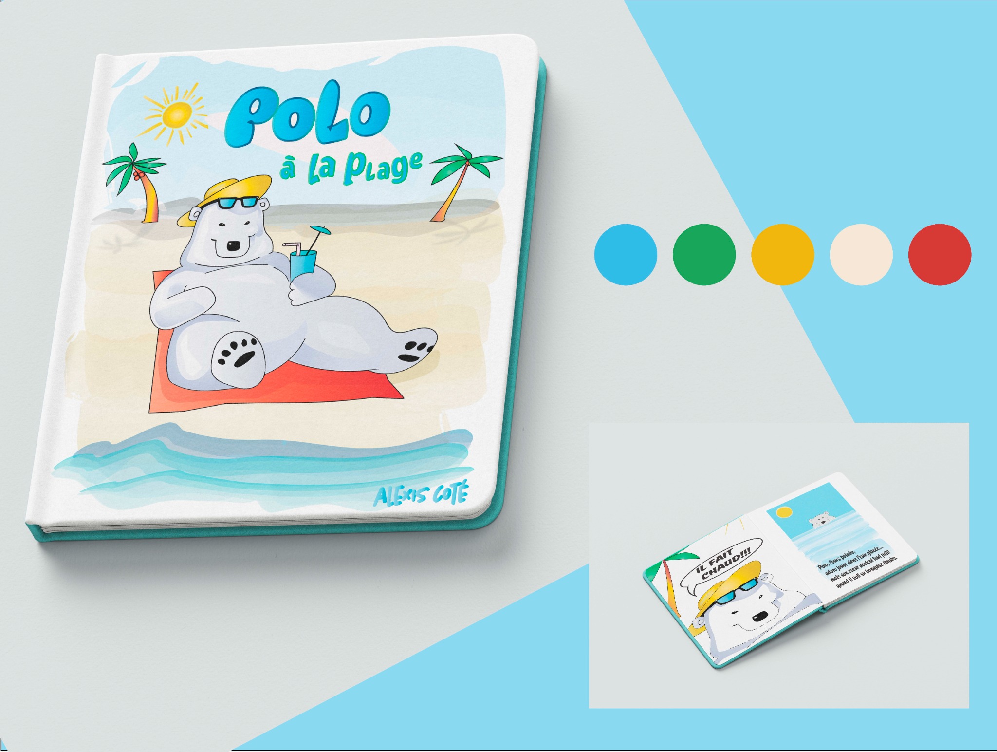 Mockup Polo à la plage