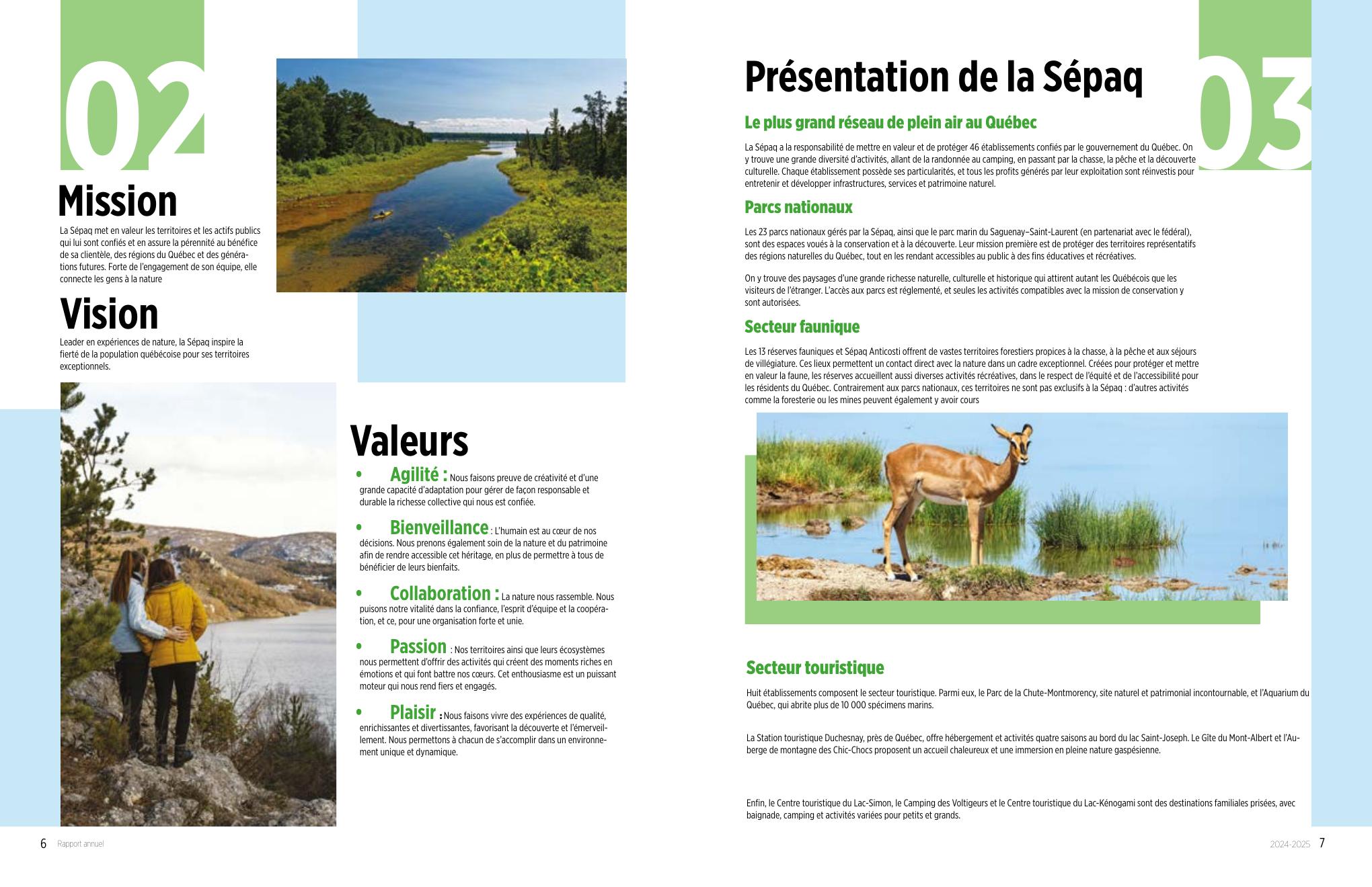 Présentation SÉPAQ
